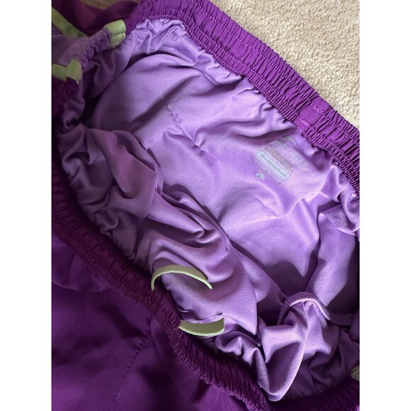 Women’s L- Nike Dri-fit Tempo Running Shorts Purple/Green - Picture 3 of 3